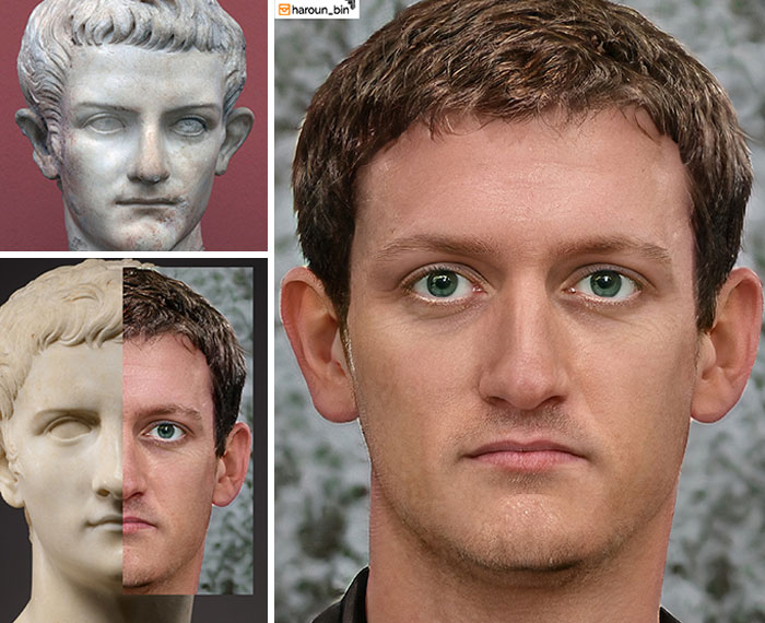 Calígula emperadores romanos Photoshop