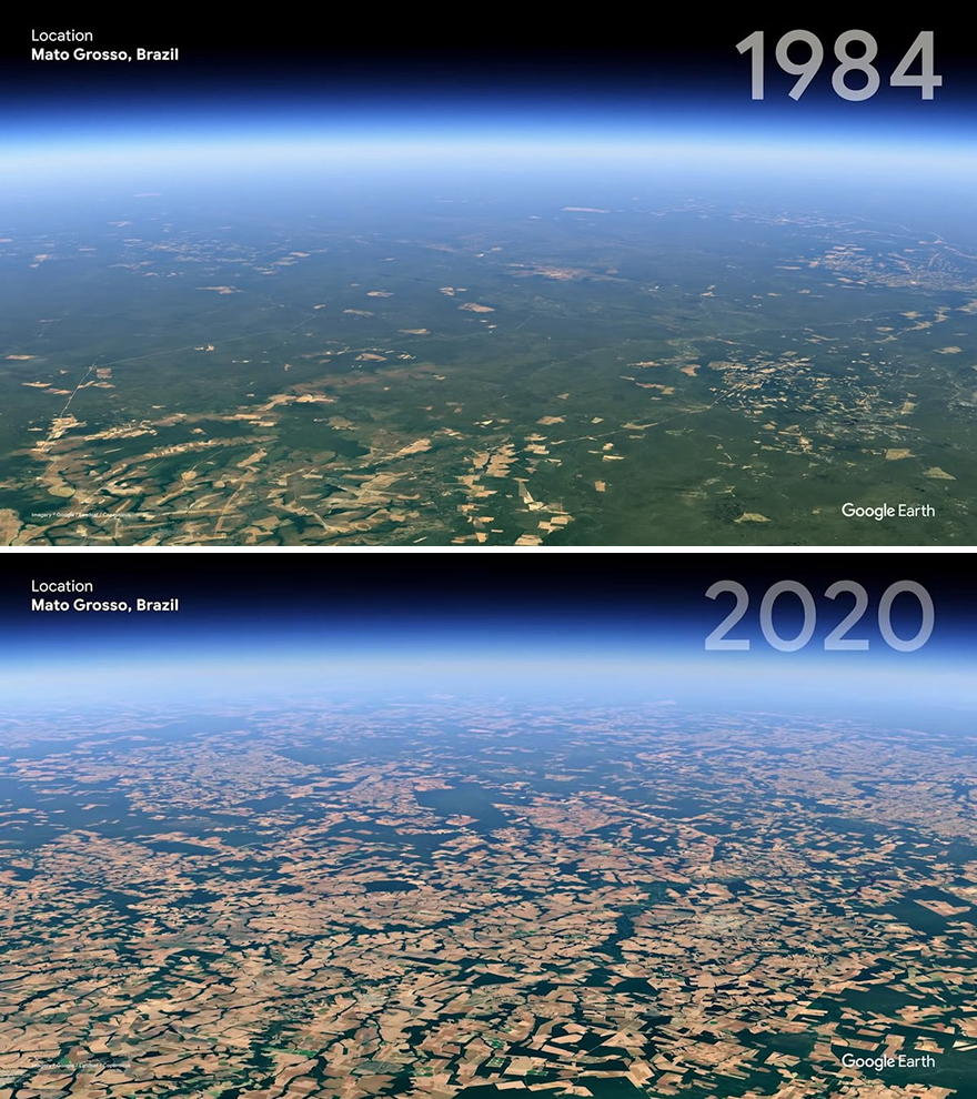 Google Earth cambio climatico